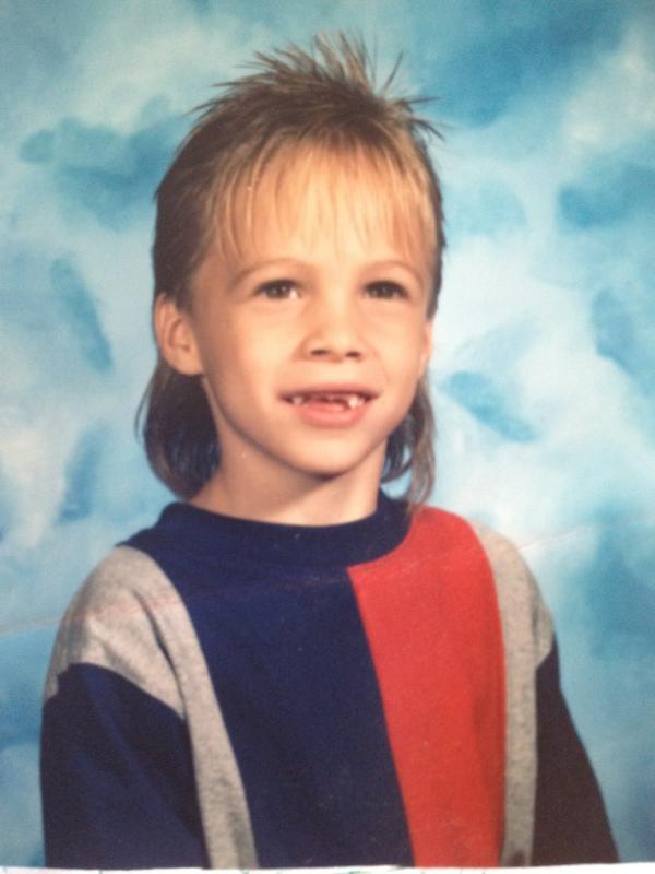 PR2racing's tweet photo. Darryn Durham in first grade nice mullet!!! http://t.co/b3Sgjb84