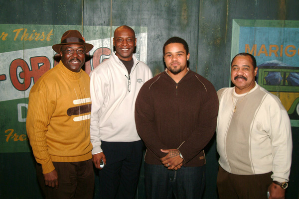 nlbmprez's tweet photo. '07 Legacy Awards memory (l-r): @nlbmprez, Willie Wilson, Josh Gibson honoree Prince Fielder & Willie Horton. #Buck100 http://t.co/DnCIF9rr