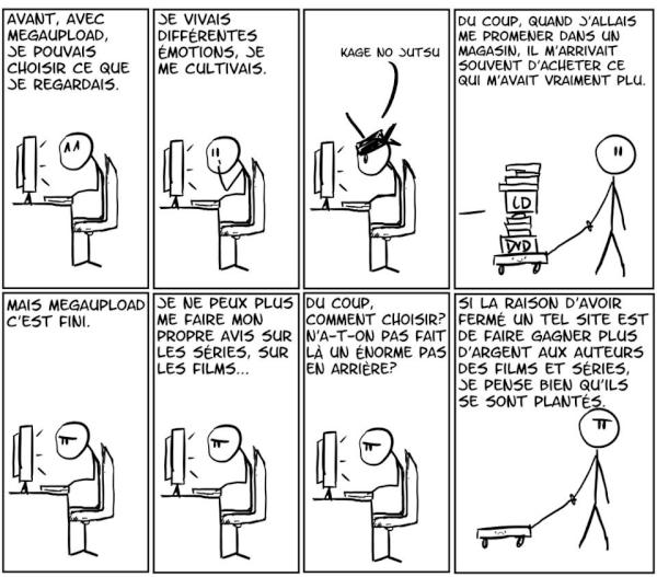 Avant, avec #megaupload, je pouvais choisir ce que je regardais.