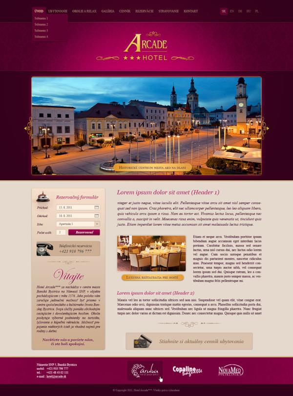 MarlowDesign's tweet photo. Grafický návrh pre hotel Arcade v Banskej Bystrici: http://t.co/kr3YRBep http://t.co/HxSHttEF