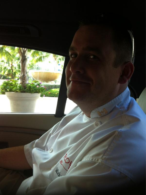 ChefRogalski's tweet photo. @ChefMikeDekker limo ride to #abacus time to do some mise. @ritzcsrlton service at its best. http://t.co/mYj6qzAz