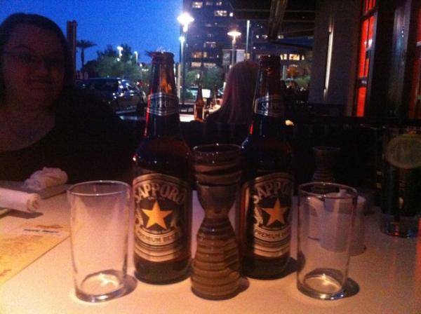 AzAvenger's tweet image. Time for Sapporo and Sake