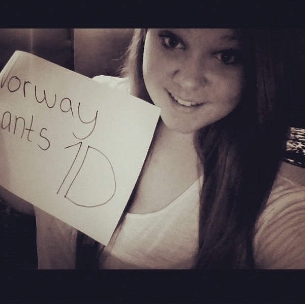 elli3's tweet photo. NORWAY WANTS 1D! http://t.co/tbMgOpOM