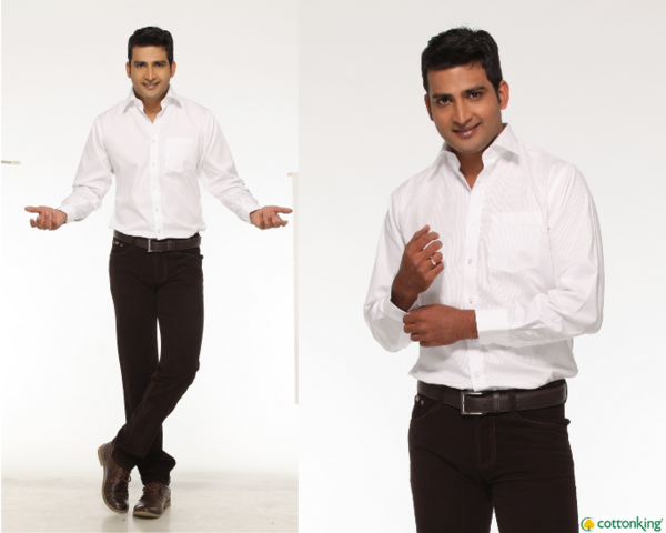 cotton king white shirt