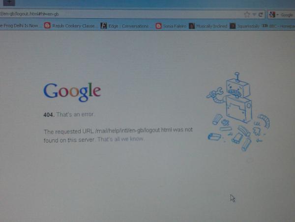 ThisIsAppu's tweet image. This is new...Never seen this error before! #GoogleError #PageNotFound #404Error!