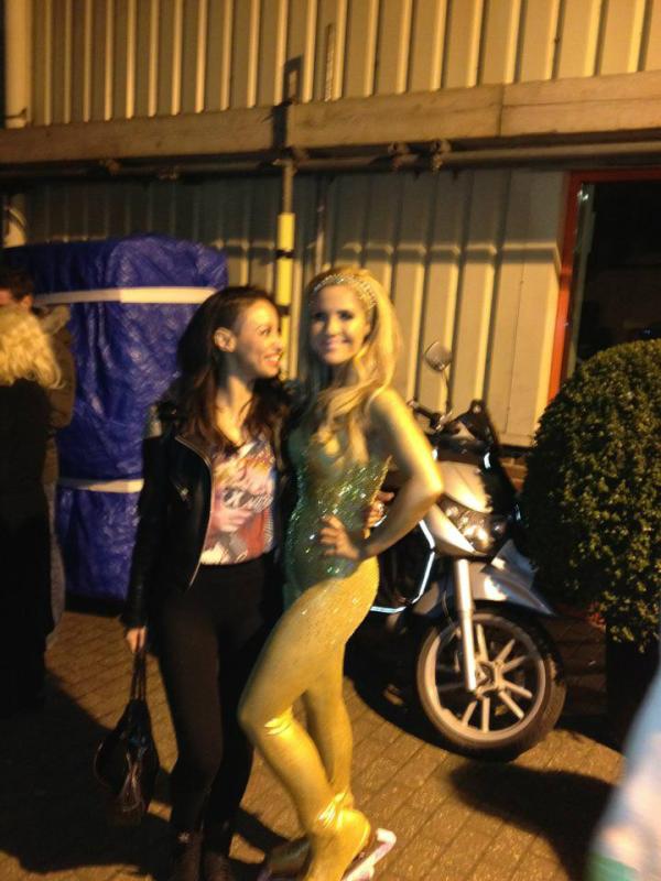 Both @Amelle_berrabah and <a href="/Heidi_range/">heidirange</a> tonight at Dancing On Ice <3