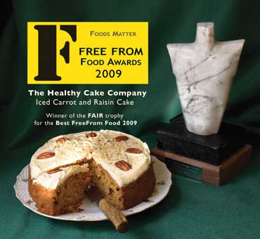 HealthyCakeComp's tweet image. Overall winner for Best Gluten Free Product in the Free-From Food Awards - Gluten &amp; Dairy Free Carrot &amp; Raisin Cake.