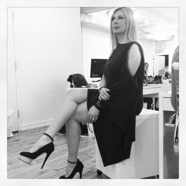modaoperandi's tweet photo. Another day, another photoshoot! @amodaoperandi appropriately rocking Char Olympia platforms for @gothammag shoot! http://t.co/TqadZnvi