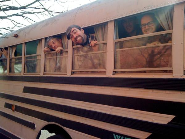 OccupyWallStNYC's tweet photo. #OWSBus departing from Brooklyn, NY #OccuTrip http://t.co/A9HZMQuv