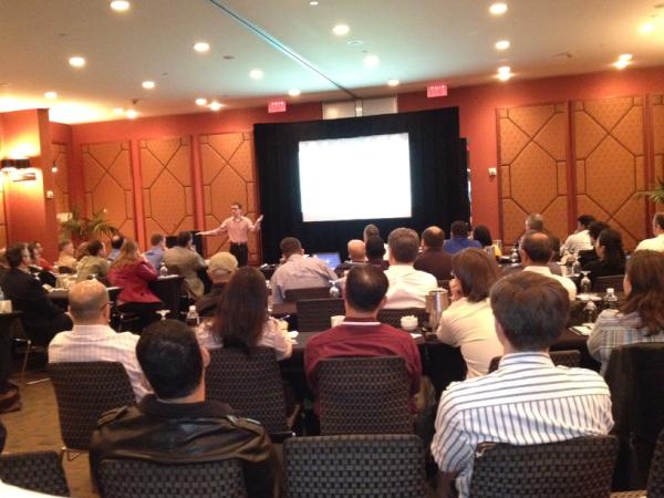 tableau's tweet photo. Houston we have a problem, there is not enough seating! #Tableau7 http://t.co/T0MalUiM