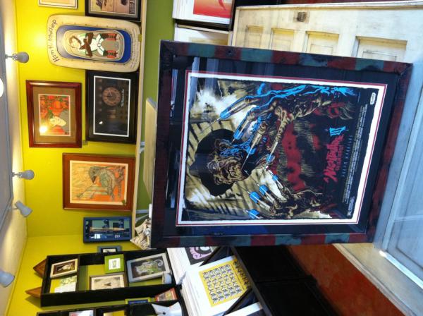 SignAndNumbered's tweet image. When we say we do custom framing, we mean it literally. Stripped frame to match Freddy's sweater. #freddykrueger