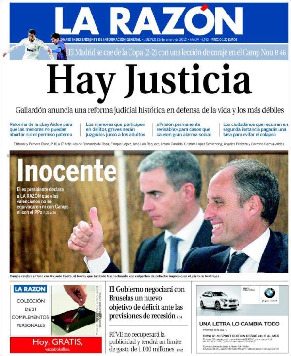 Chave_Delgado's tweet photo. ¿El clásico ejemplo de #manipulación? La portada de @LARAZON_es: no hay como mezclar 2 titulares para un buen resultado http://t.co/tHA647qm