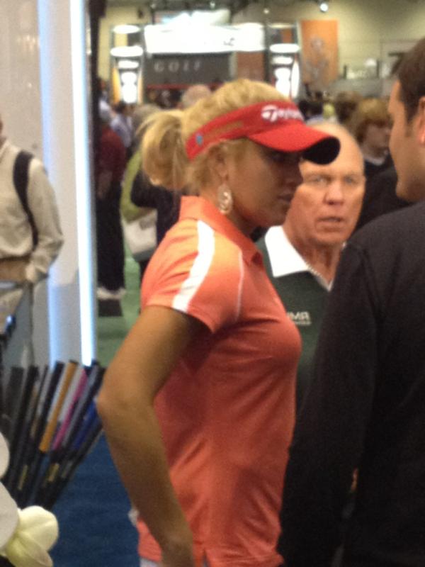 HamiltonElks's tweet photo. Look who showed up at the Winn booth  at the PGA Merchandise show! http://t.co/iCfdY5WI