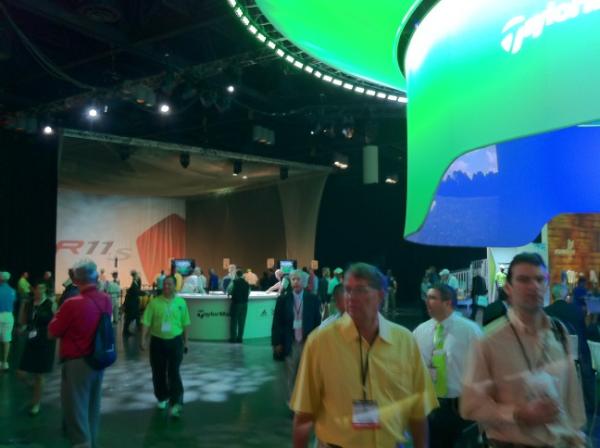 bgliss's tweet photo. The TaylorMade exhibit at the PGA Merchandise show is pretty amazing!  Enjoying the show. http://t.co/aUIPWm3z