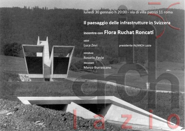 inarchlazio's tweet photo. si parla di #infrastrutture e #paesaggio - con flora ruchat roncati lunedì prossimo all' #inarch http://t.co/RpQjrfDH