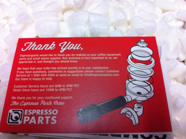 ValhallaRoaster's tweet image. No, thank YOU @EspressoParts_  I love getting my coffee stuffs from you!