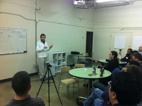 IdeakickSEATTLE's tweet photo. Sergey is transforming your smart phone into a power electrical engineering tool. #ideakickSEA http://t.co/absqIbkg