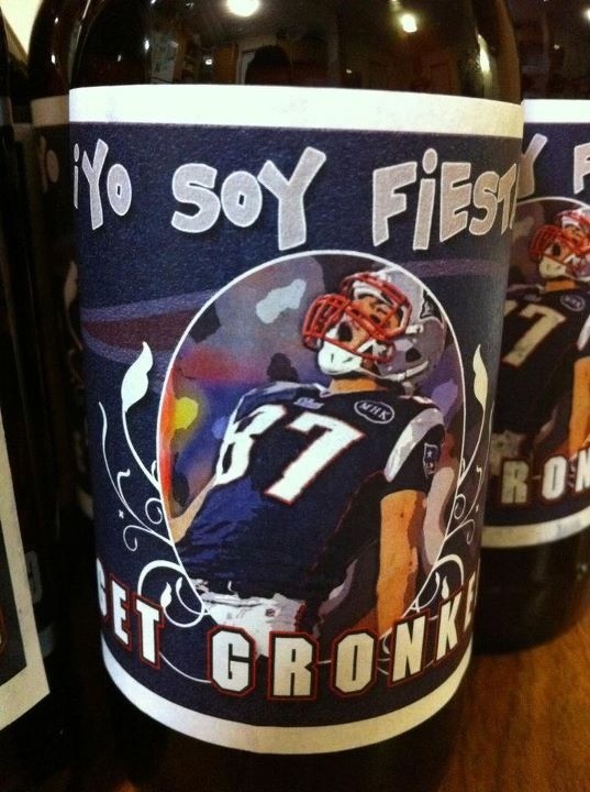 erikosterlund's tweet photo. @GronkNation @RobGronkowski @stoolpresidente My roomates new batch of beer! #GetGronkd #yosoyfiesta #gopats http://t.co/SPATb1Pe
