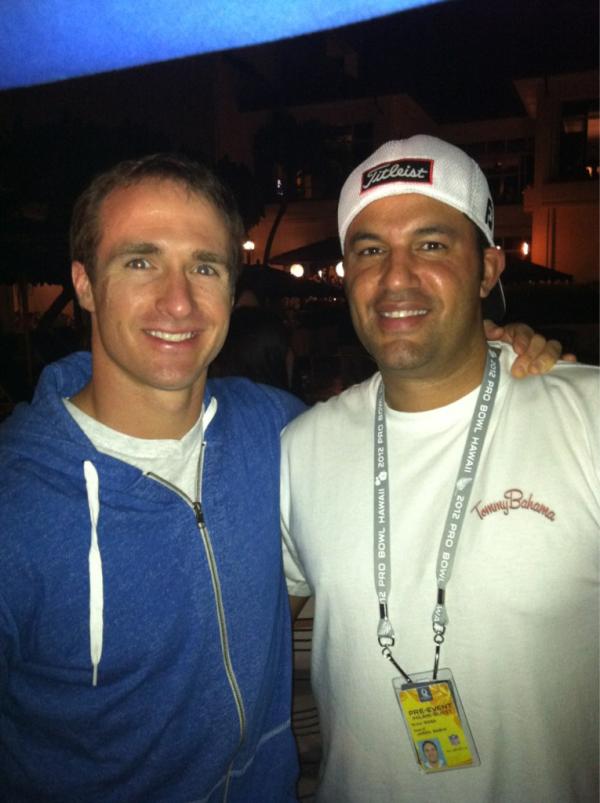 Me & <a href="/drewbrees/">Drew Brees</a> @ #ProBowl