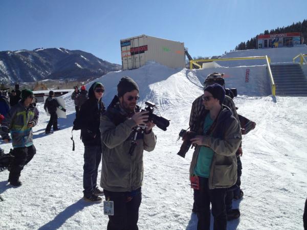 VimeoEvents's tweet photo. Getting ready for the second clinic on how to shoot action sports videos #Xvimeo http://t.co/pBQwyNRZ