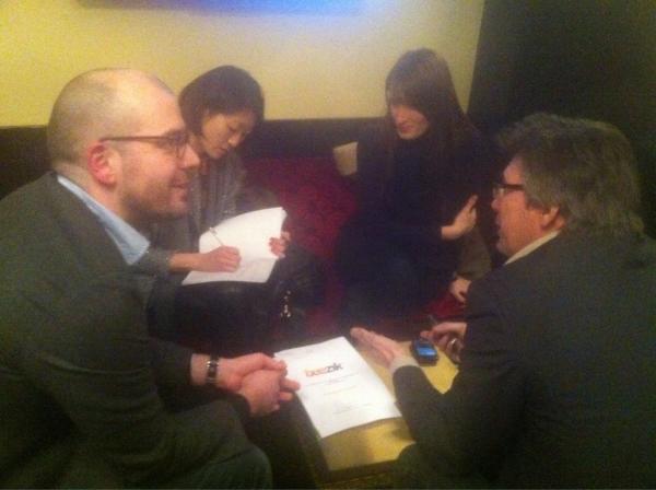 fleurpellerin's tweet photo. Depuis ce matin, j'enchaîne des rdv avec les startups numériques au #Midem de Cannes. Ici avec #Beezik. http://t.co/r0Ajby84
