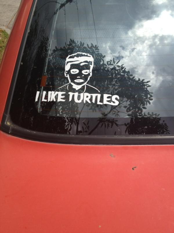 DylanJTempleton's tweet photo. @jeremyphelan just saw your car in camberwell #iliketurtles http://t.co/3QAF18St