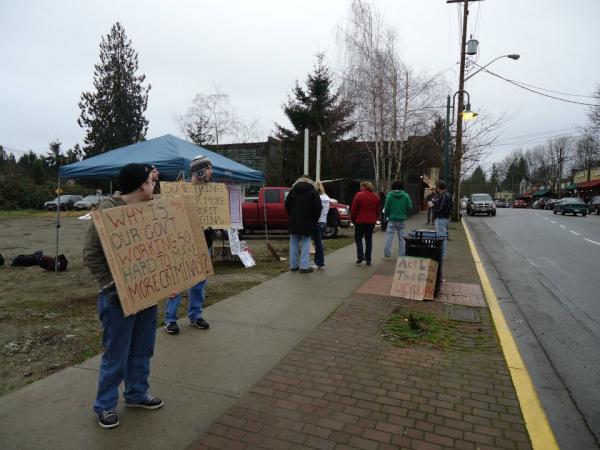 More from our protest in #FortLangley yesterday! Thanks for being awesome, Fort Langley! We love you. #ofv