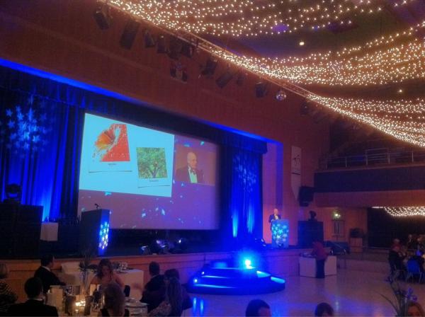 eswphilip's tweet photo. @RivieraCentre for #SWTAwards: It's looking good, sounding good and running smoothly. #ESWAV in for a goodnight! http://t.co/8DjHhniB