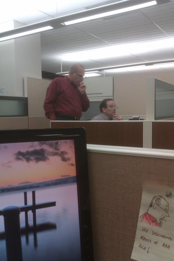 TommyTango1's tweet photo. Spot 3 accountants with their hands to their chin http://t.co/8HNDmr13