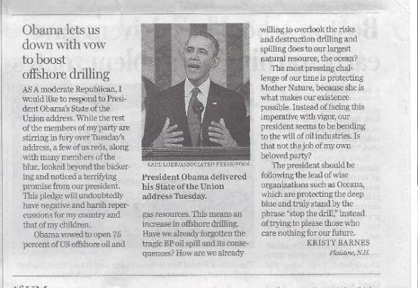 OceanaMass's tweet photo. GREAT LTE printed in the boston globe today! I posted a scanned copy too. http://t.co/ej3GASqP http://t.co/kSxEFLYg