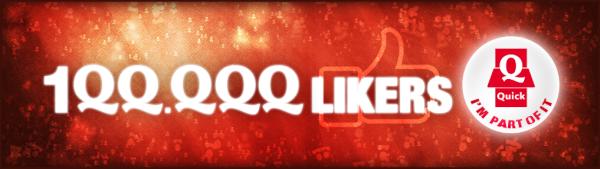 100.000 Quick fans! 100.000 maal BEDANKT! on.fb.me/o3423e