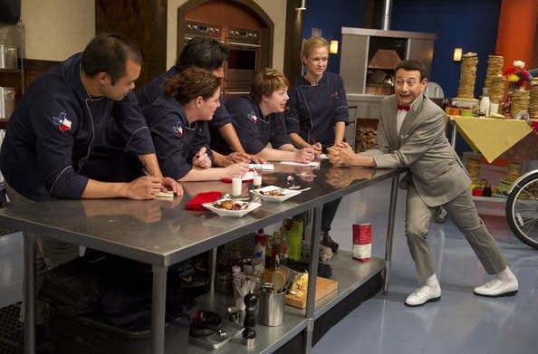 peeweeherman's tweet photo. Also: My @BravoTopChef episode airs tomorrow night @ 10/9c. Bicycles! Pancakes! The Alamo! http://t.co/159EwPui