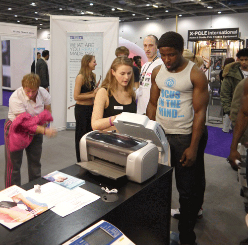 IDASSFitness's tweet photo. We carried out over 250 personal body composition reports @BFitExpo http://t.co/9Qg5kHc6