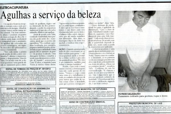 JapanShiatsu's tweet photo. Compartilhamos esta matéria, da Tribuna da Bahia, feita com nosso massoterapeuta Marcelo Taba. \o/\o/ http://t.co/l4TpQMU1