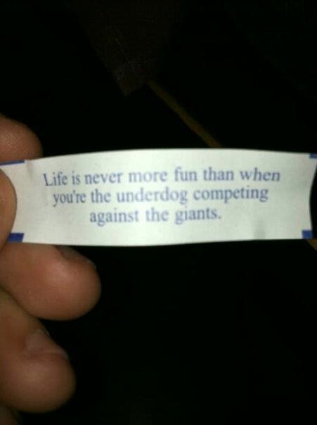 PunkyPerry's tweet image. My best friend's fortune cookie...GO PATS