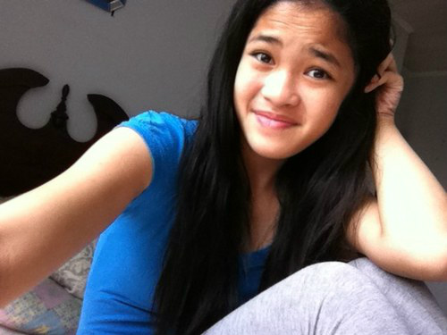 A beautiful girl...who apparently gave up hope...