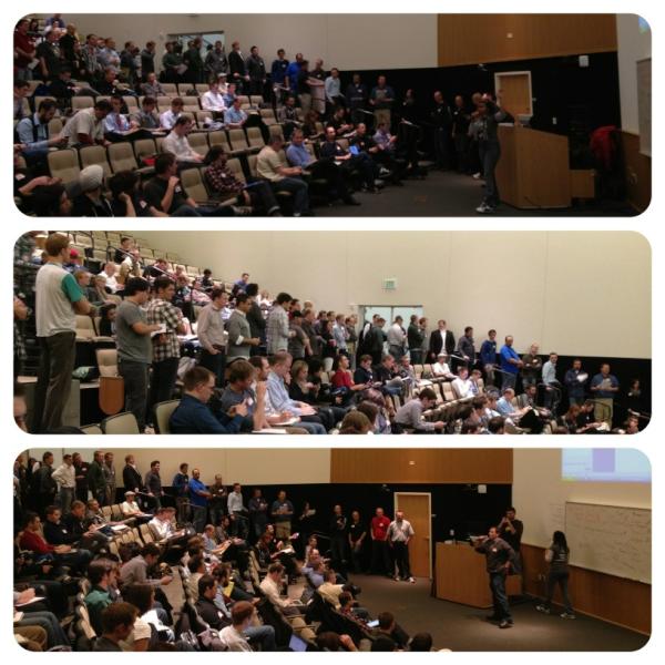 SendGrid's tweet image. Pitches have begun @SWSaltLake - lots of energy from a huge crowd! #swslc