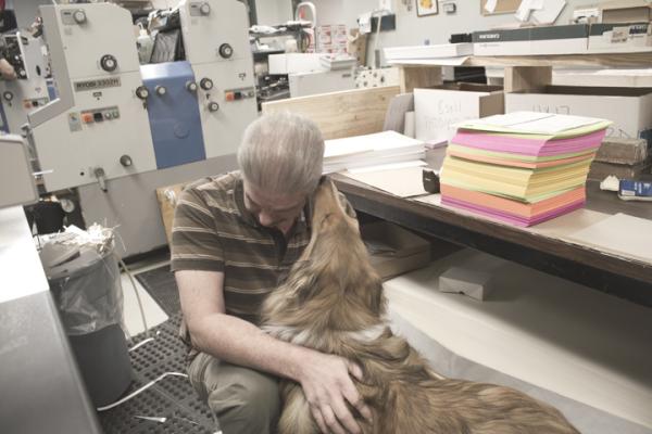KendrickPrint's tweet photo. David, our resident dog whisperer. http://t.co/T7626XS1