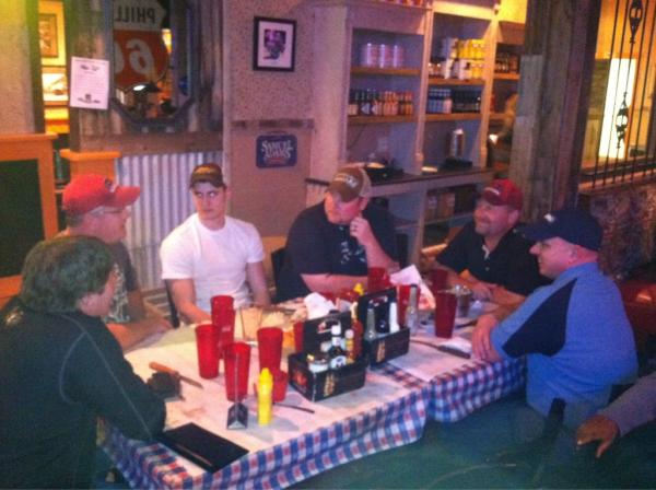 EastonArrows's tweet image. Eating dinner with some great #ASA2012 shooters in newberry Florida. Christenberry, Griggs, Braden, and friends.