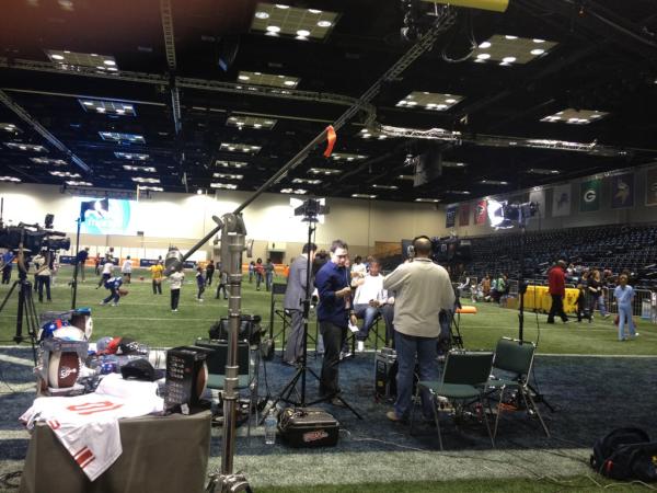SuperBowl's tweet photo. @foxandfriends live from the #NFLExperience! http://t.co/Sl8AKrdX