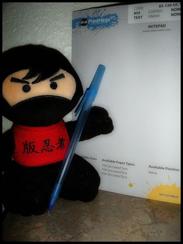 PrintNinja's tweet image. #NinjaNotes: #Padding no hole/staple process using adhesive binding on the edge, used on #notepads printninja.com/notepad-printi…