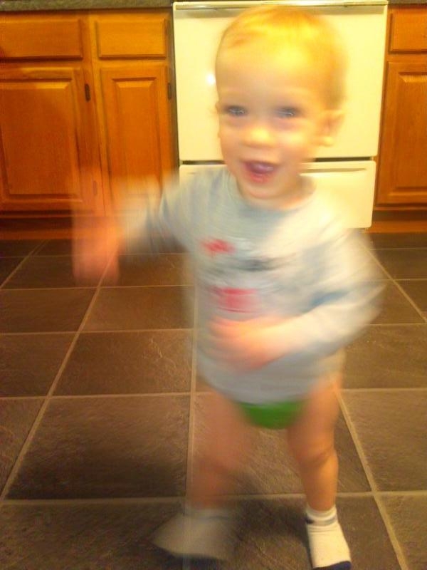 KayJGroves's tweet photo. Dancing around the kitchen with my little prince. http://t.co/0IwFGdJ9
