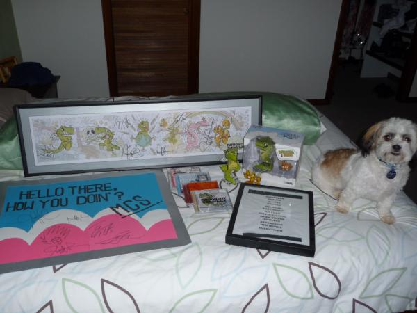 NatalieBaker85's tweet photo. My MCS collection and spunky pup, Angus PIERRE :) @tonythaxton @analogplayset @MotionCityMusic http://t.co/9ymd4x4m