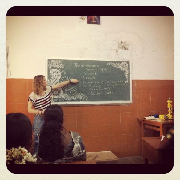 MrRBrown80's tweet image. @Lizi_Crosby #teaching the #AcceleratedLearningCycle to the future #teachers of #India #communityconcernsfoundation