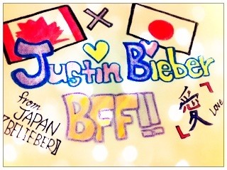 Sakurii07's tweet photo. @justinbieber 
I LOVE Justin <33：)

BFF！！！！ http://t.co/iWFlkWFB