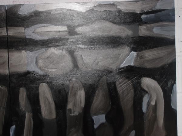 Recent piece of work. oil & cellulose on canvas.92cmx92cm. #painting