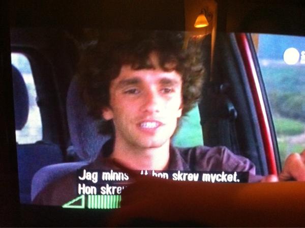 My dear friend Ignazio on Tv7 right now, "Stealing Beauty" by Bertolucci,
not bad, nice lad. Bello mio