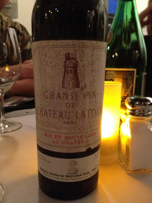 armenvino's tweet photo. Had a 1931 Ch Latour with Bob Sessions (winemaker emeritus at Hanzell) to celebrate his birth-year! It was stunning... http://t.co/C1af4nTZ