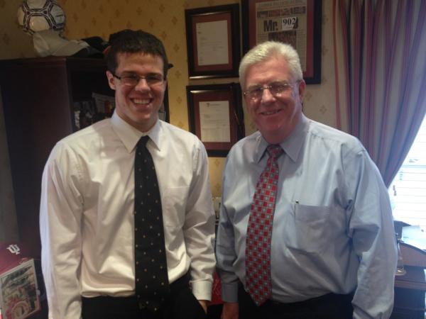 WestmontHigh's tweet photo. It was a pleasure to take our student of the month Jon Tilden to Clarendon Hills Bank. http://t.co/Nw5IOtPG