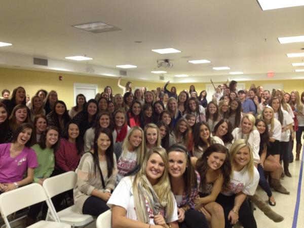 Hanging with the OU A Phi's! Thanks ladies!